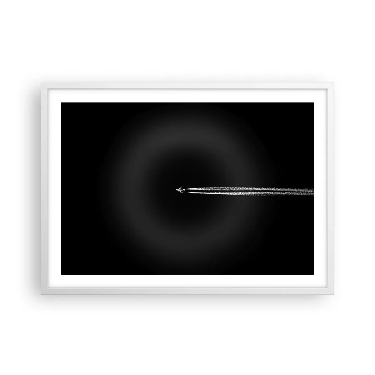 Póster en marco blanco - En otra dimensión - 70x50 cm