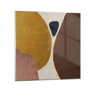 Cuadro sobre vidrio - Impresiones sobre Vidrio - Abstracción - un lugar en el espacio - 70x70 cm