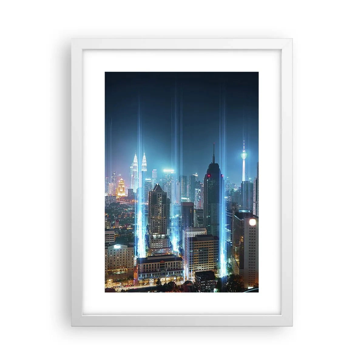 Póster en marco blanco - De Berlín al cielo - 30x40 cm