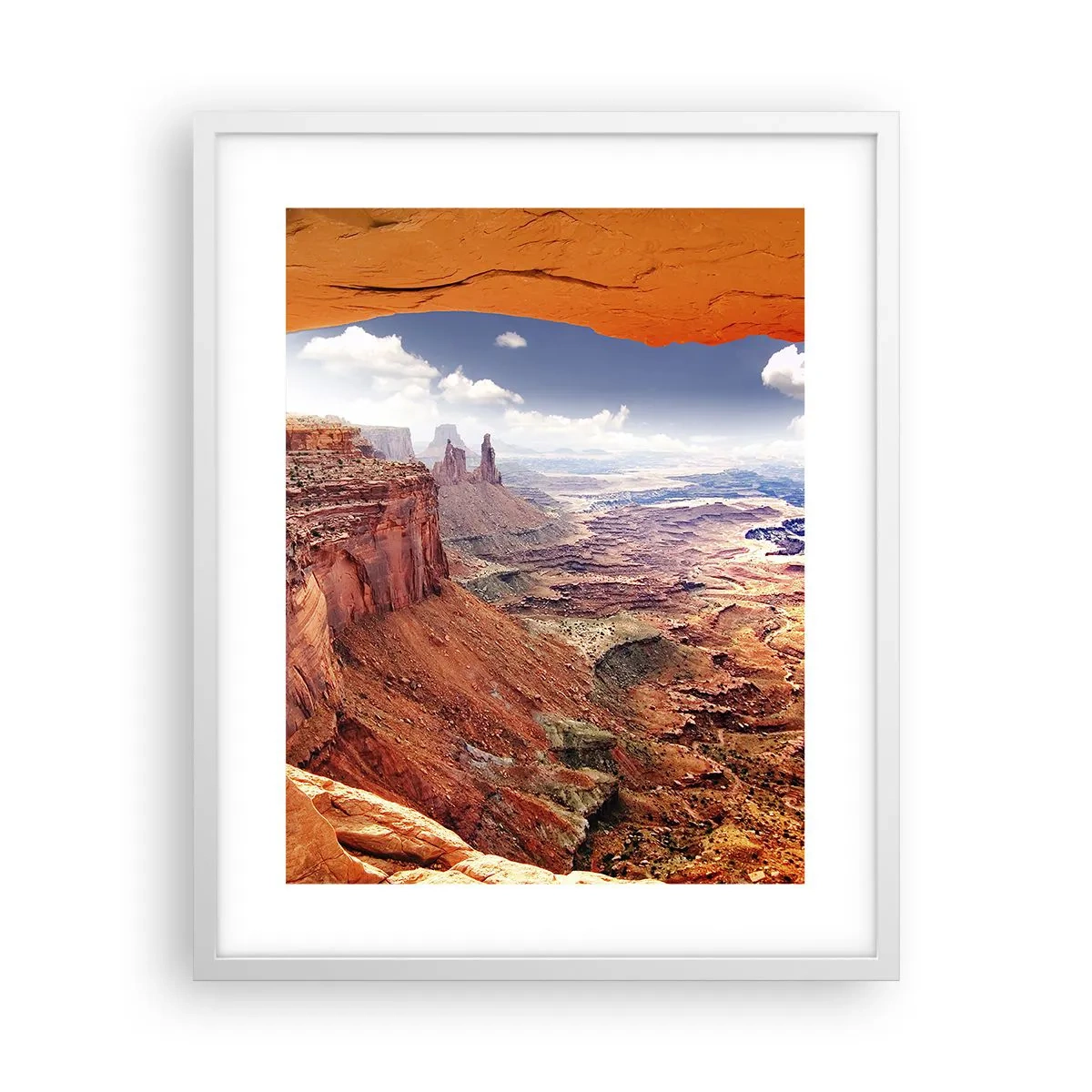 Póster en marco blanco - Tallado por la propia naturaleza - 40x50 cm