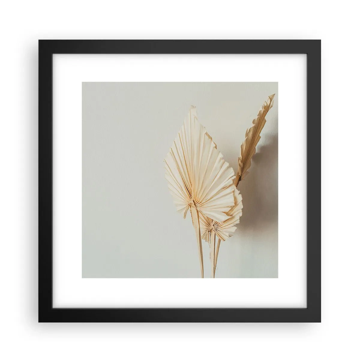 Póster en marco negro - Armonía y consuelo - 30x30 cm