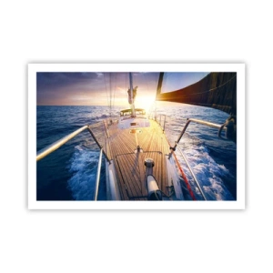 Póster - Corriendo sobre las olas - 91x61 cm