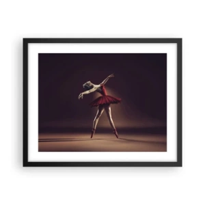 Póster en marco negro - Primera bailarina - 50x40 cm