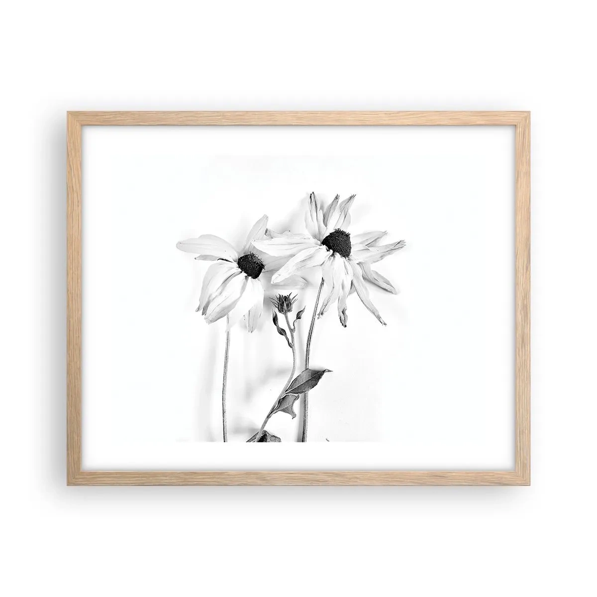 Póster en marco roble claro - Nadie quiere estar solo - 50x40 cm