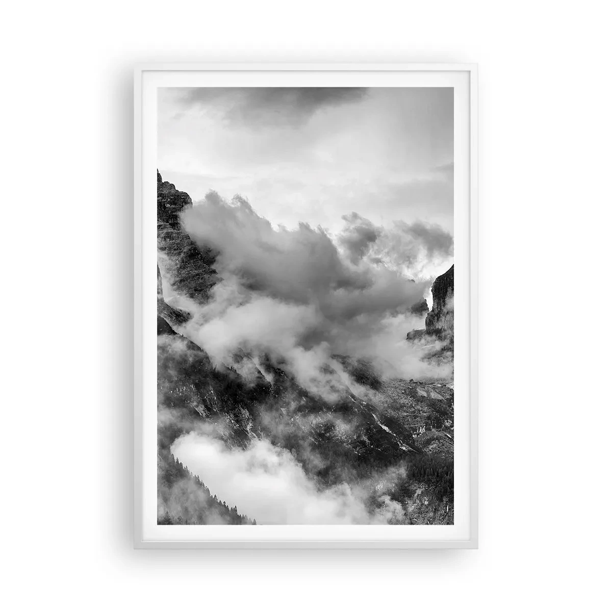 Póster en marco blanco - Hermoso y cruel - 70x100 cm