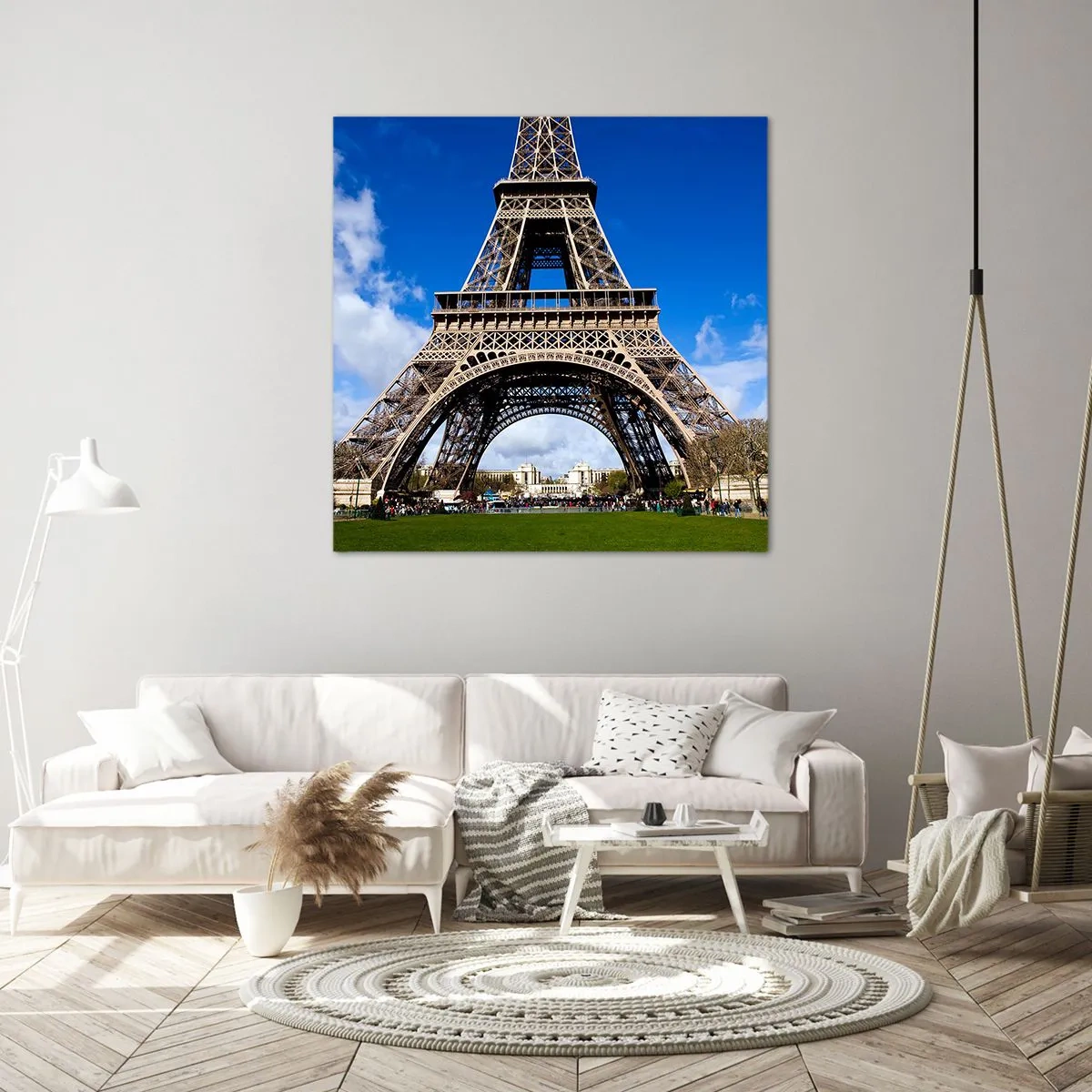 Cuadro sobre lienzo - Impresión de Imagen - Todo París a sus pies - 70x70 cm
