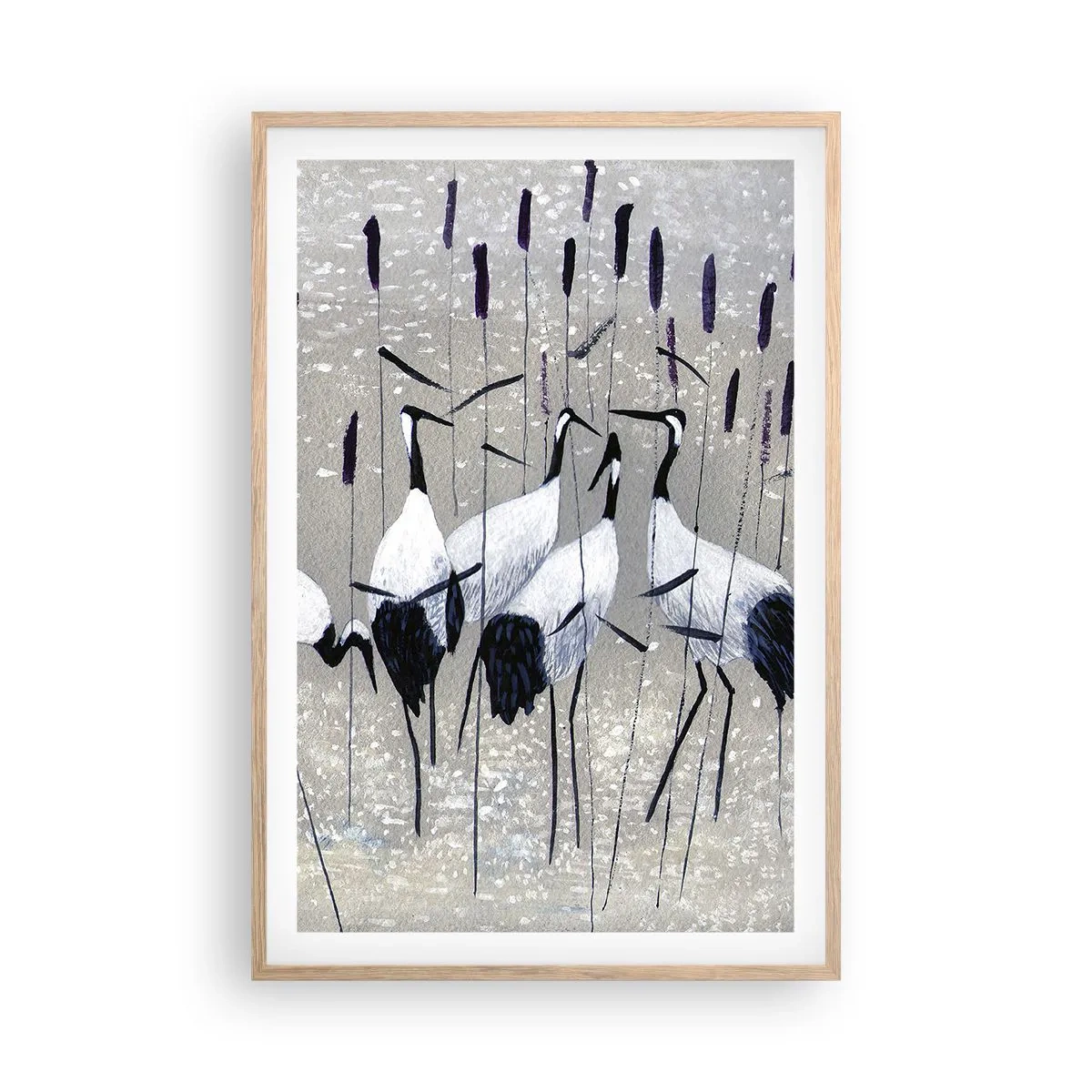 Póster en marco roble claro - Entre los suyos - 61x91 cm