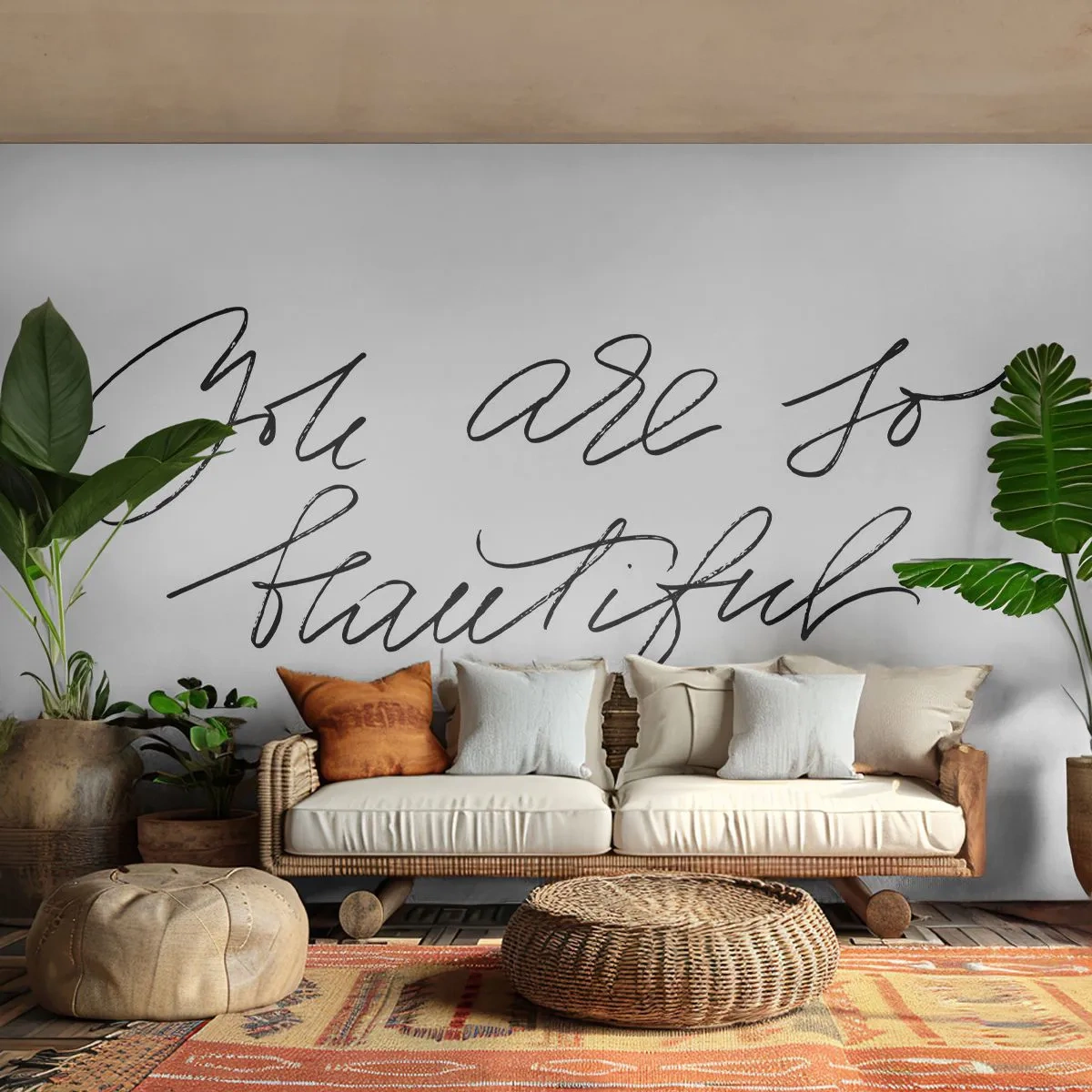 Fotomural Premium Canvas - De verdad, créeme - Tipografía, Afirmación, Máxima - 350x256 cm