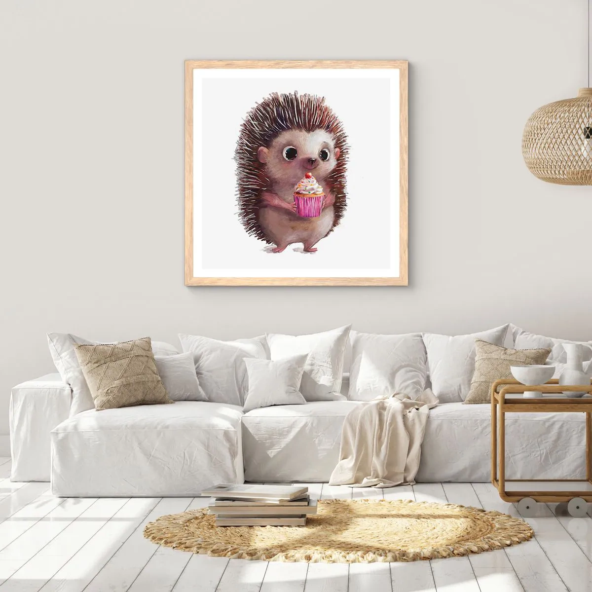 Póster en marco roble claro - La celebración es diaria - 60x60 cm