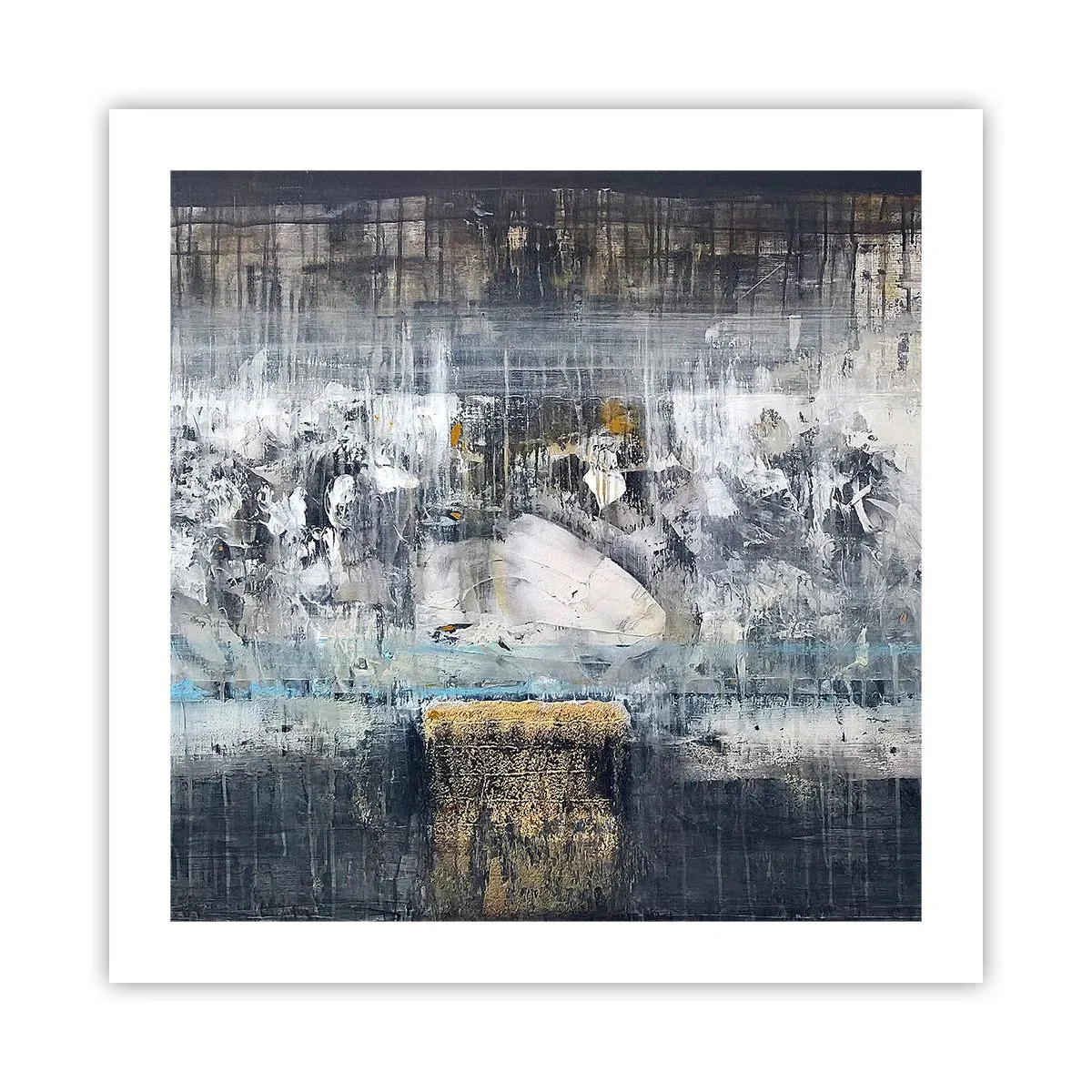 Póster - Hielo abstracto - 50x50 cm