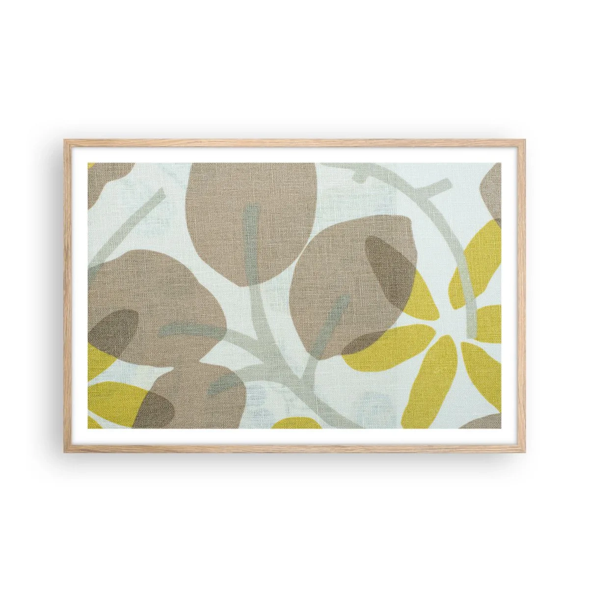 Póster en marco roble claro - Composición a pleno sol - 91x61 cm