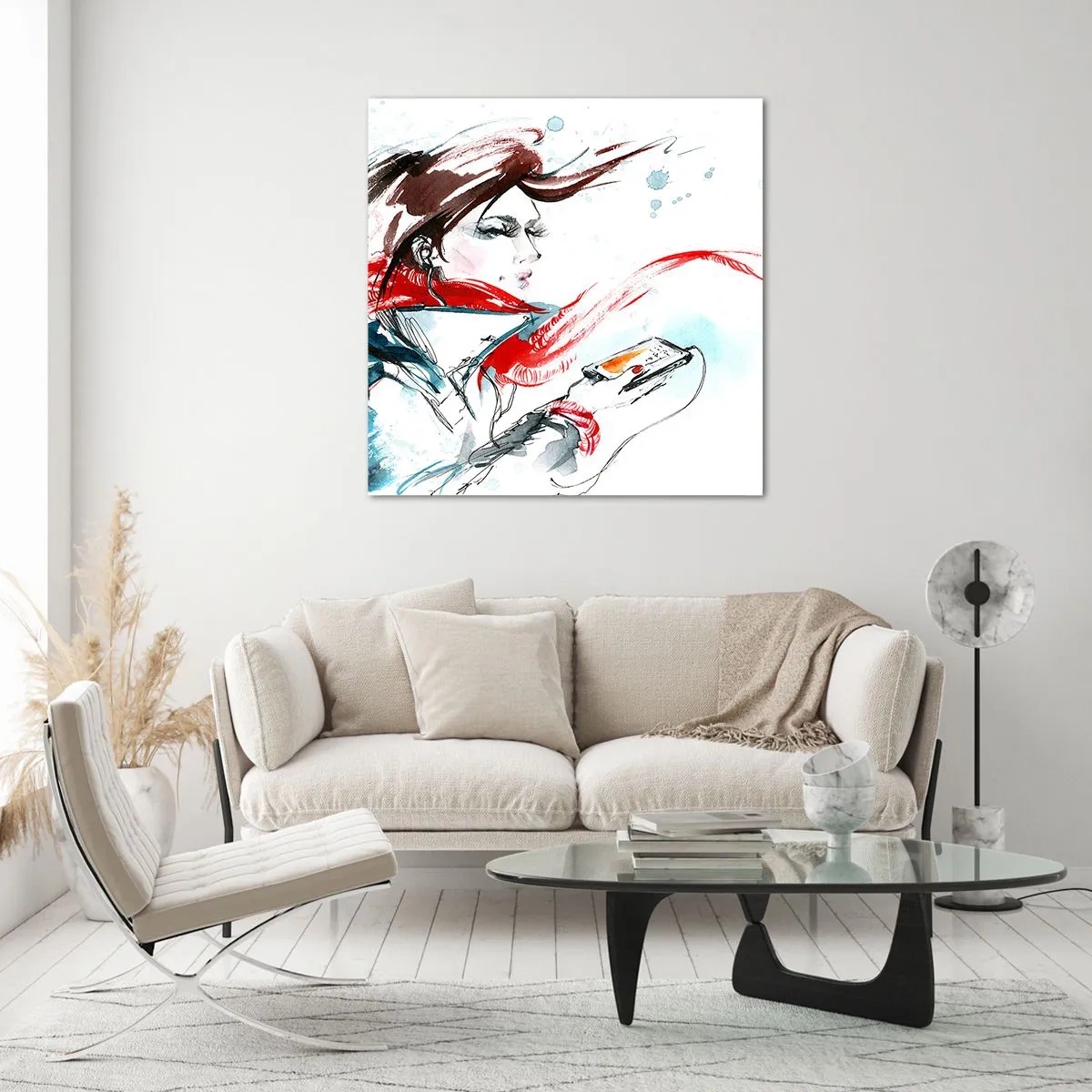 Cuadro sobre vidrio - Impresiones sobre Vidrio - Algo suena dentro de mí - 30x30 cm