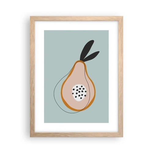 Póster en marco roble claro - El interior de la naturaleza - 30x40 cm