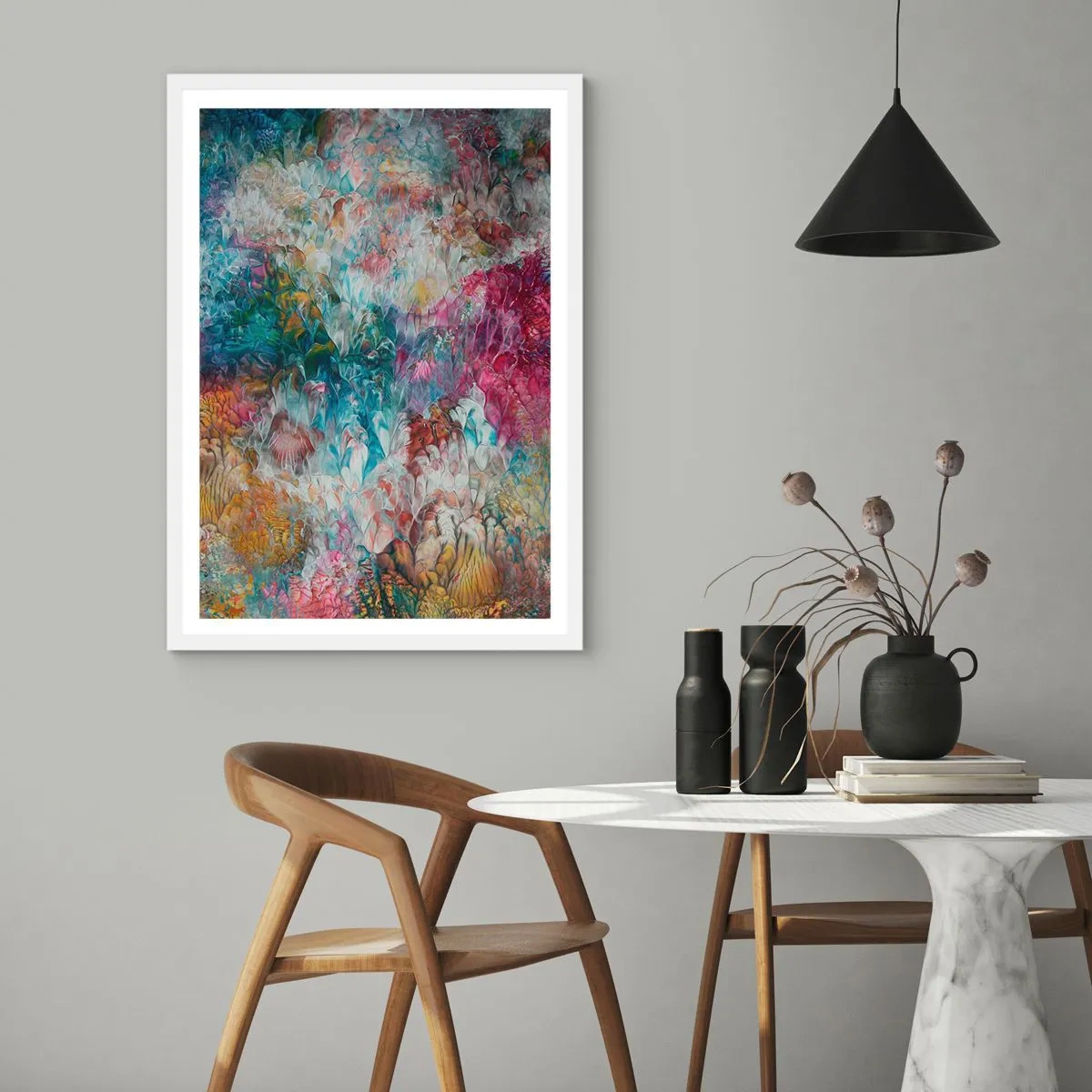 Póster en marco blanco - En plena floración - 61x91 cm