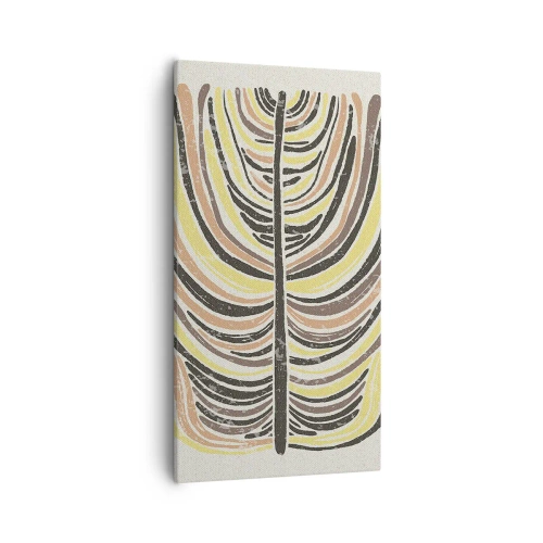 Cuadro sobre lienzo - Impresión de Imagen - Abstracción vibrante - 55x100 cm