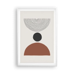 Póster en marco blanco - En el centro de la atención - 61x91 cm