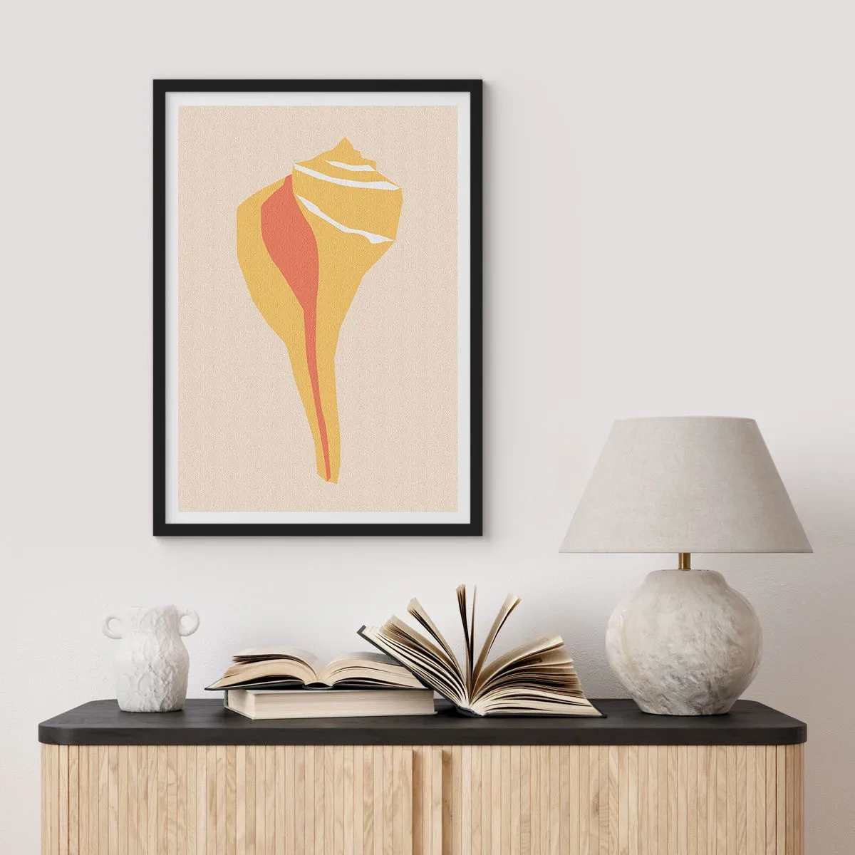 Póster en marco negro - Abstracción orgánica - crecimiento - 61x91 cm