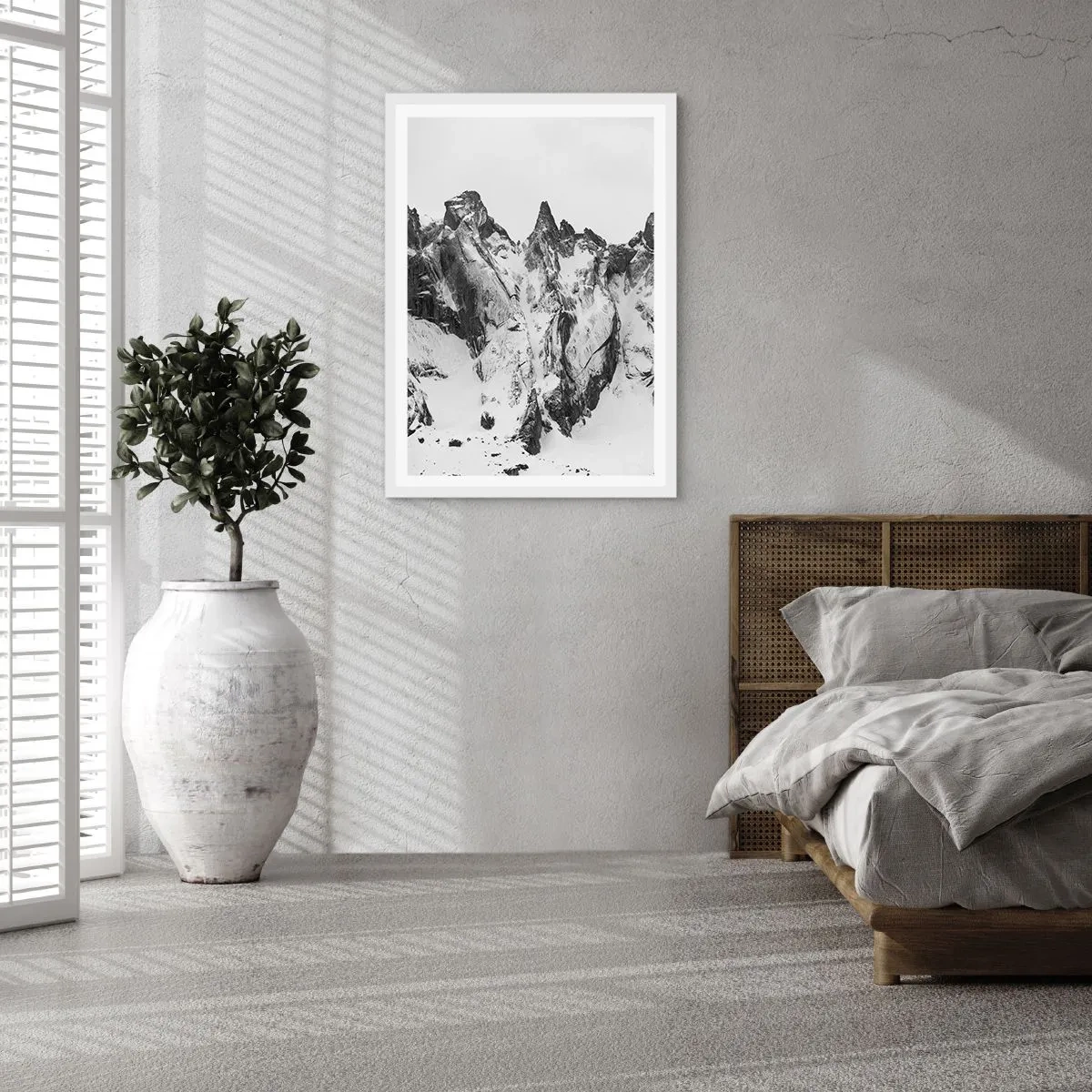 Póster en marco blanco - Cresta amenazante - 61x91 cm