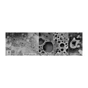 Muestra de fotomural Premium Sand - Como un paisaje lunar - Composición, Pedazo, Gráficos - 100x30 cm