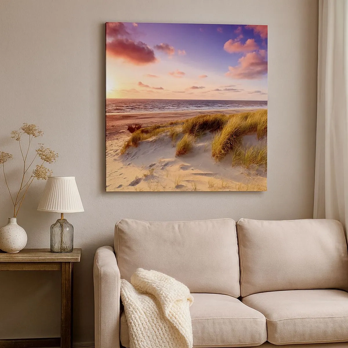 Cuadro sobre lienzo - Impresión de Imagen - Se siente la brisa veraniega - 30x30 cm