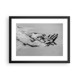 Póster en marco negro - El comienzo... - 40x30 cm