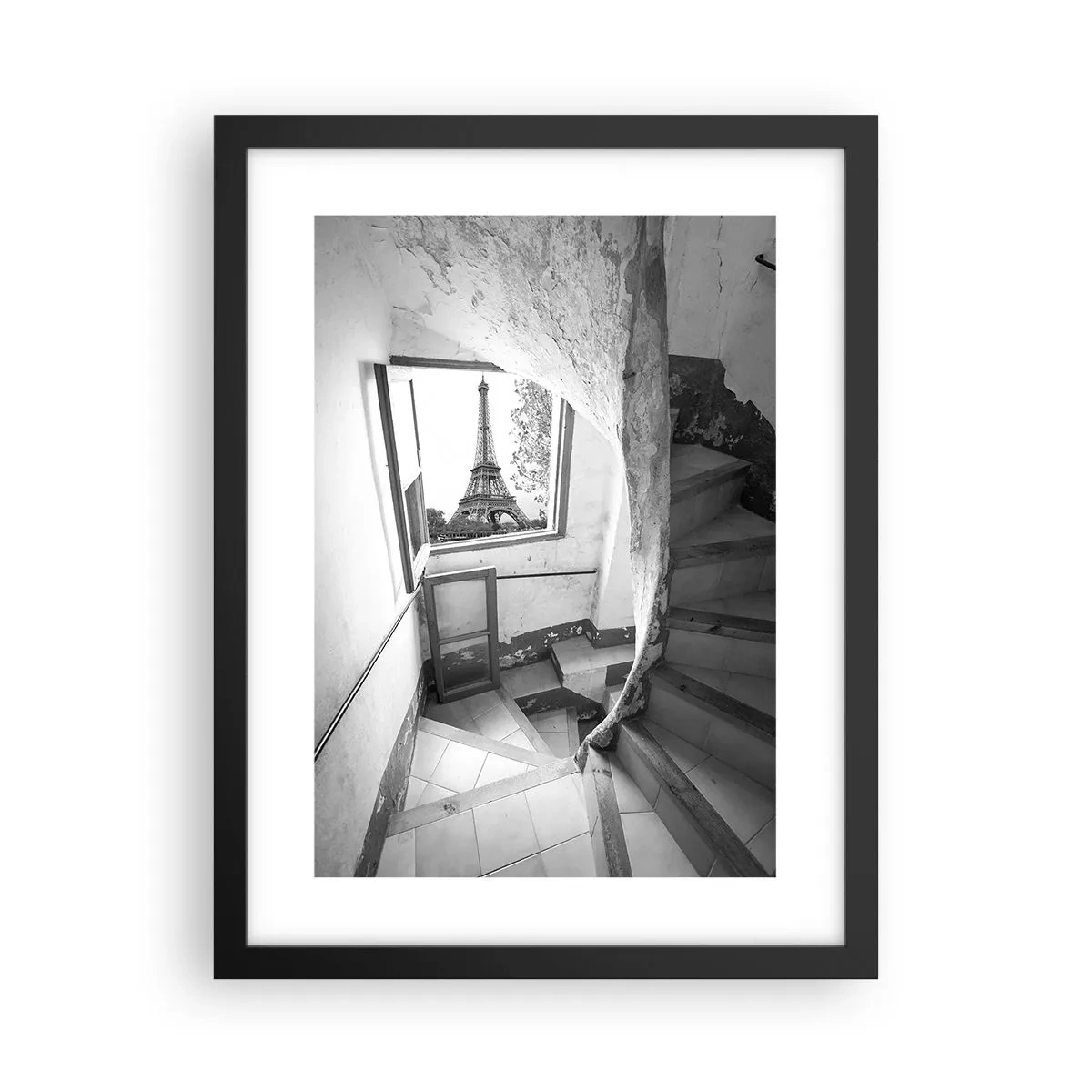 Póster en marco negro - ¡Qué vistas! - 30x40 cm