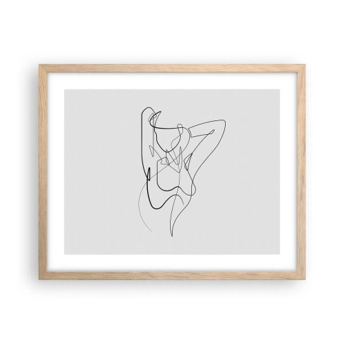 Póster en marco roble claro - Realmente, tal y como eres - 50x40 cm