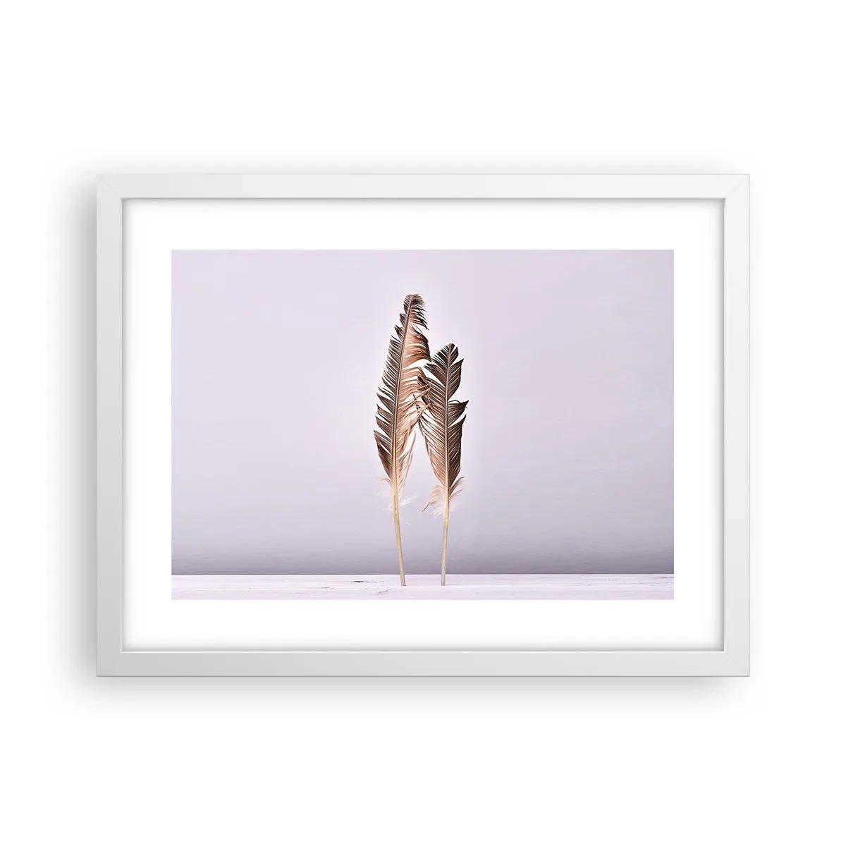 Póster en marco blanco - Contra la nada - 40x30 cm