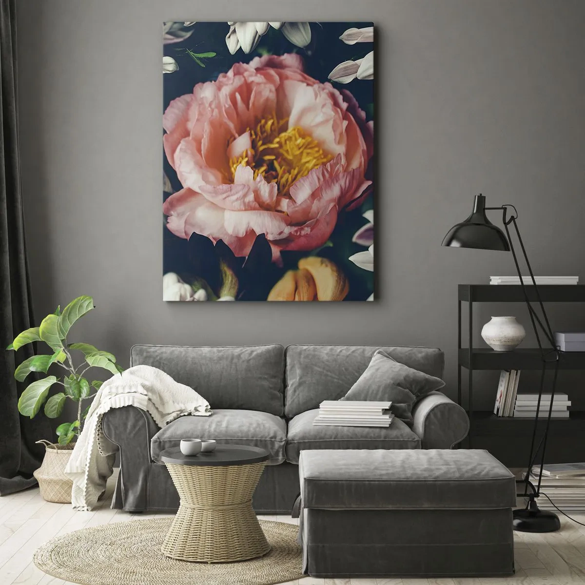 Cuadro sobre lienzo - Impresión de Imagen - Con esplendor barroco - 55x100 cm