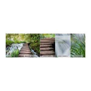 Muestra de fotomural Premium Sand - No es agua silenciosa en absoluto - Paisaje, Croacia, Naturaleza - 100x30 cm