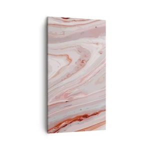 Cuadro sobre lienzo - Impresión de Imagen - Rosa líquido - 45x80 cm