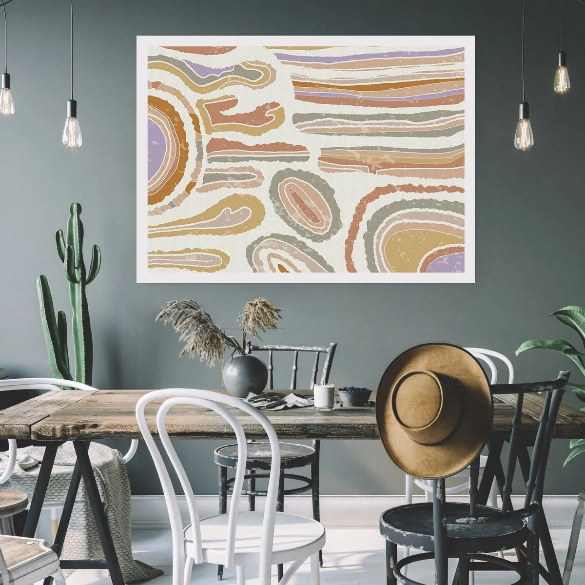 Póster - Cortes transversales llenos de color - 91x61 cm