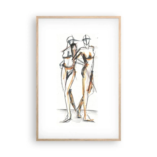 Póster en marco roble claro - Un estudio sobre el encanto - 61x91 cm