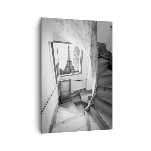 Cuadro sobre lienzo - Impresión de Imagen - ¡Qué vistas! - 70x100 cm