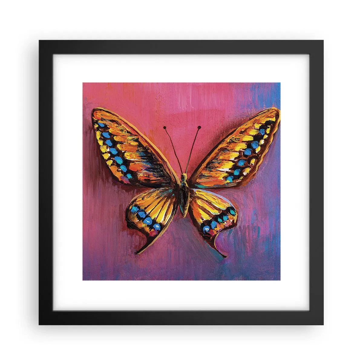 Póster en marco negro - Una joya de la naturaleza - 30x30 cm