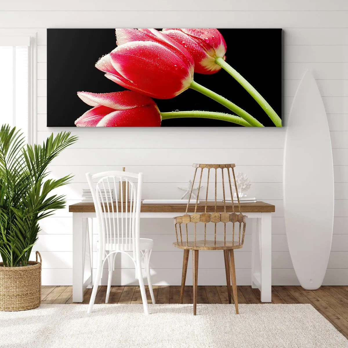 Cuadro sobre lienzo - Impresión de Imagen - Promesa de amor puro - 100x40 cm