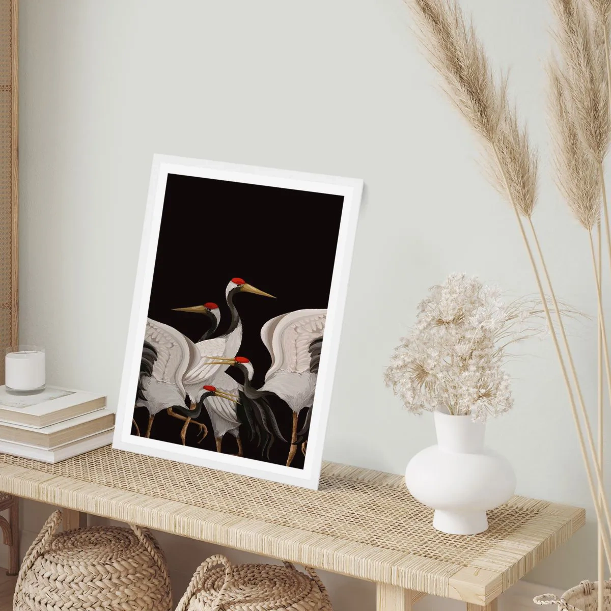 Póster en marco blanco - Asuntos de aves - 40x50 cm