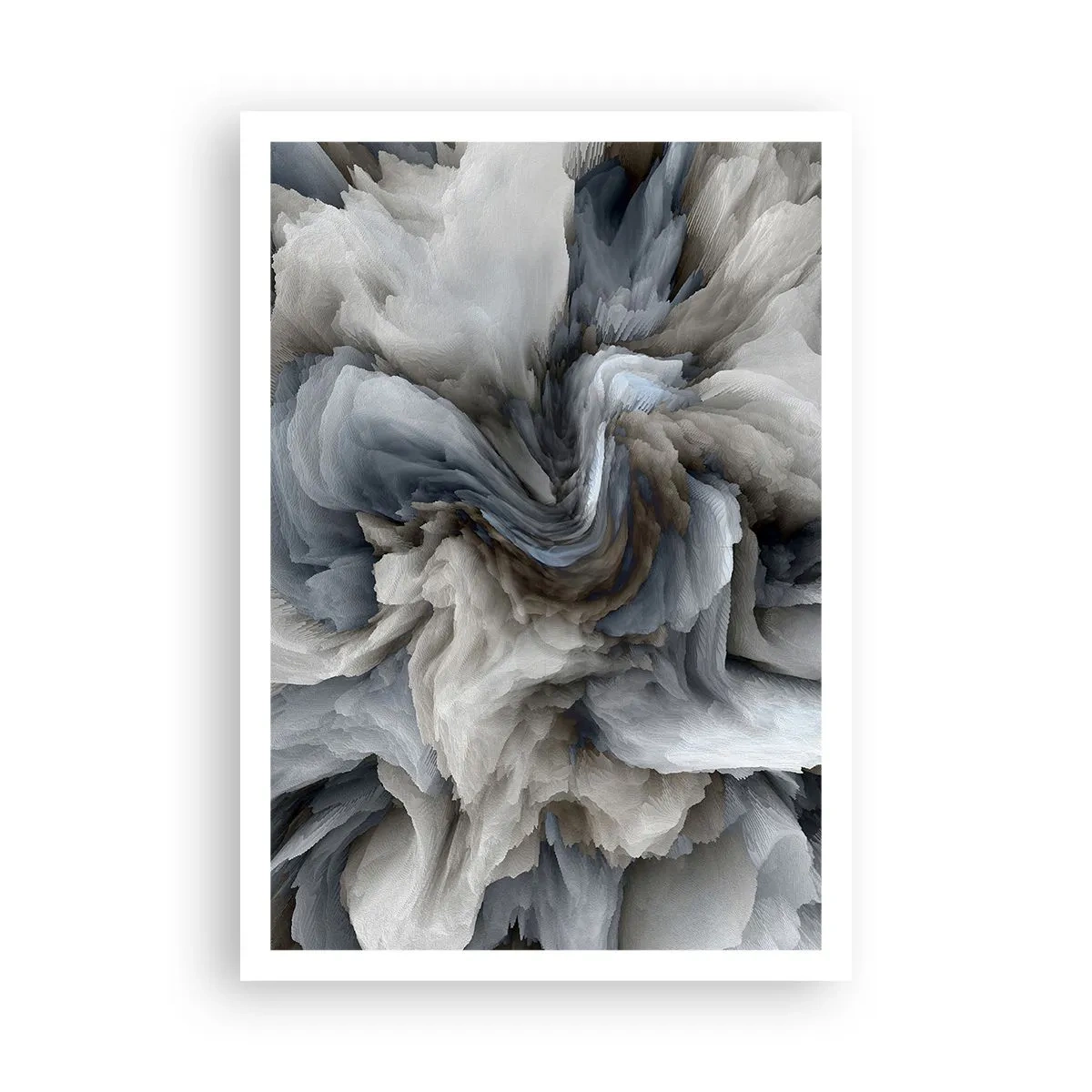 Póster - Piedra y flor - 70x100 cm