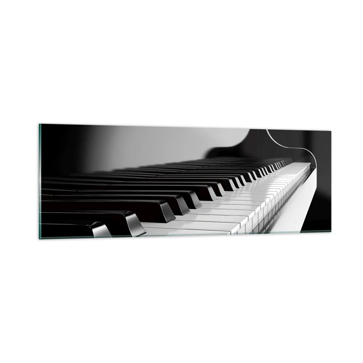 Cuadro sobre vidrio - Impresiones sobre Vidrio - Armonía musical - 90x30 cm