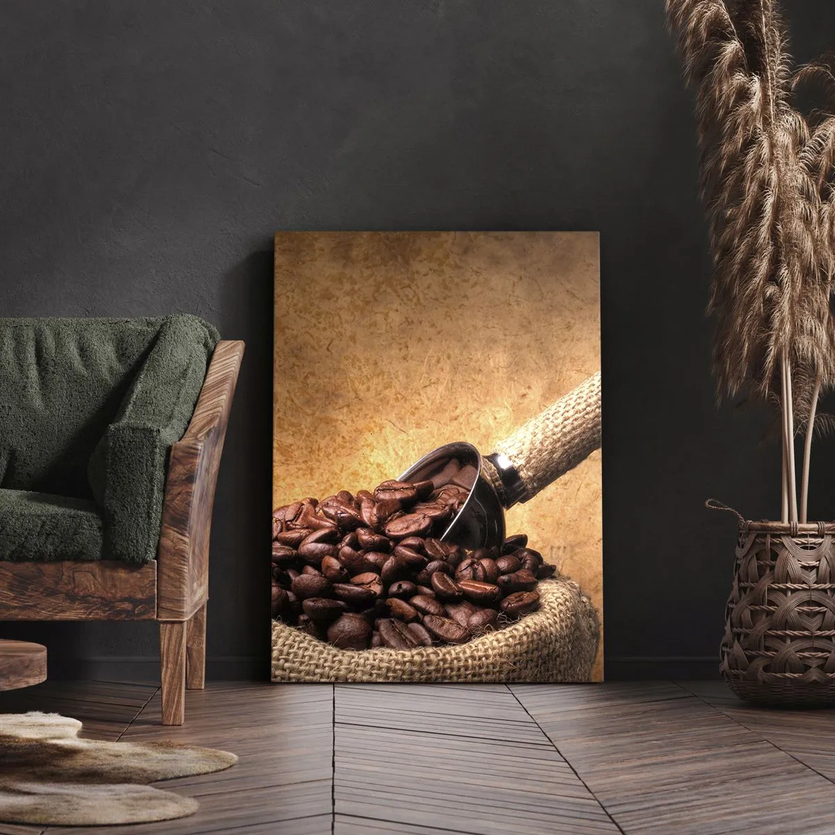 Cuadro sobre lienzo - Impresión de Imagen - En la fuente del sabor - 45x80 cm