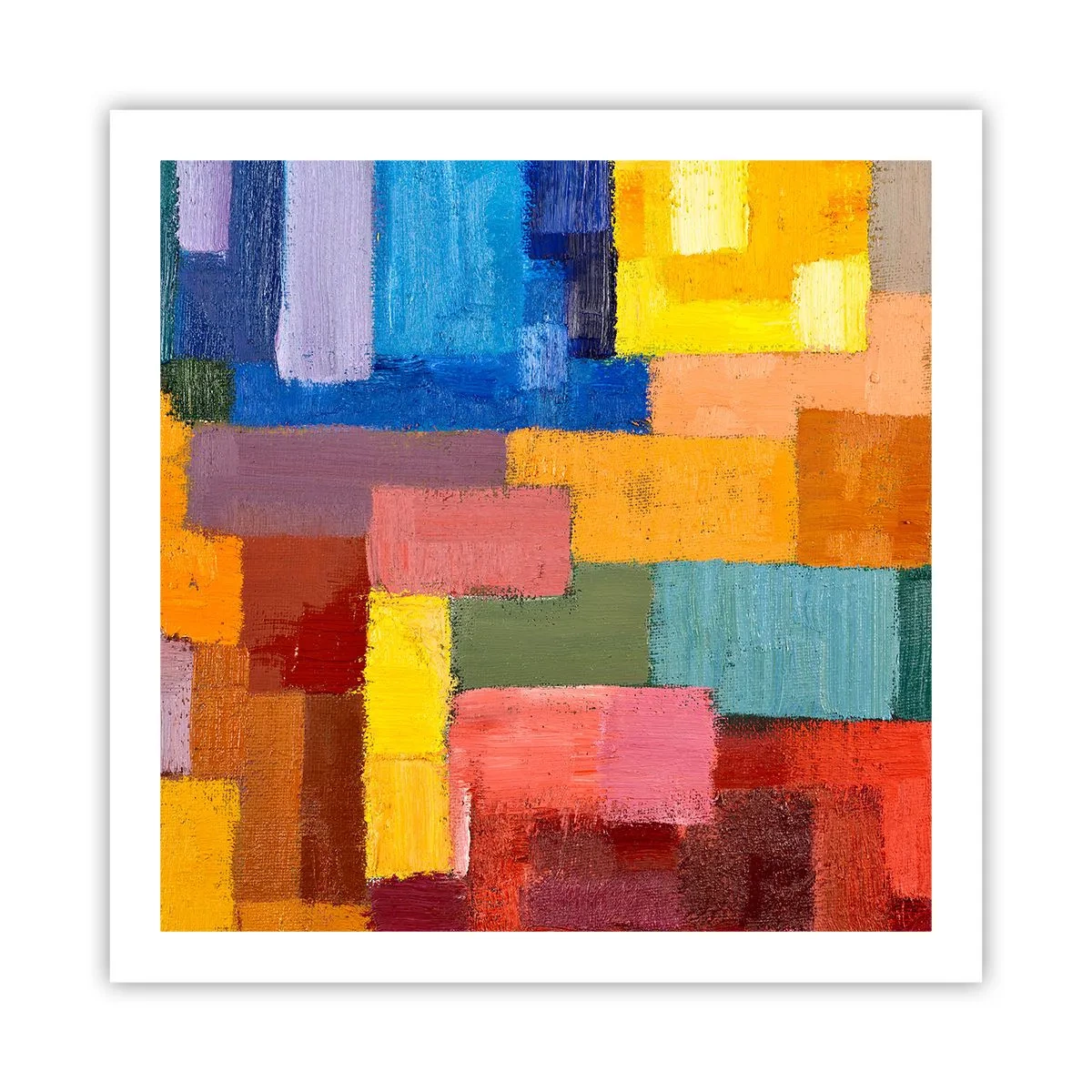 Póster - Cada una diferente, todas coloridas - 60x60 cm