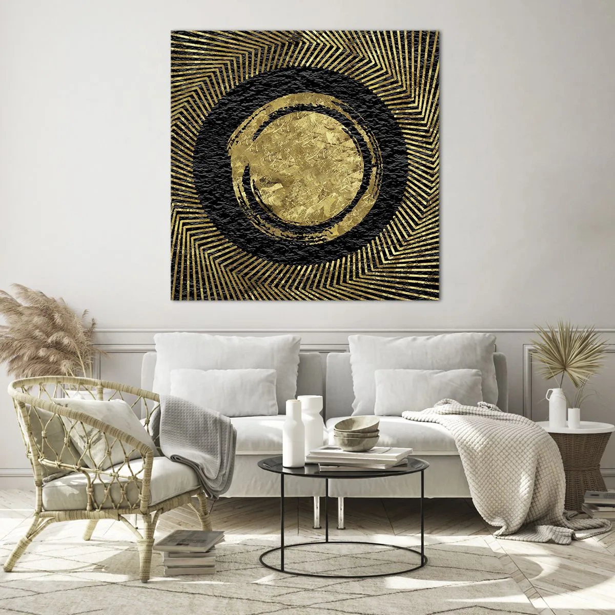 Cuadro sobre vidrio - Impresiones sobre Vidrio - Composición glamour - 60x60 cm