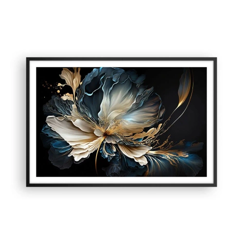 Póster en marco negro - Flor de helecho de cuento - 91x61 cm