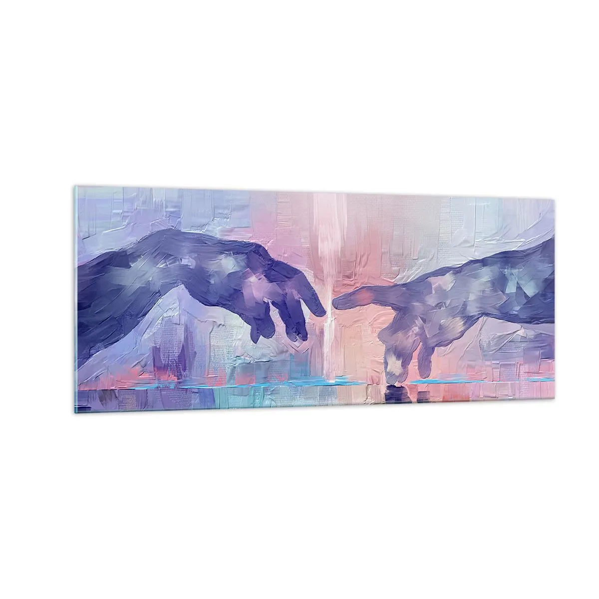 Cuadro sobre vidrio - Impresiones sobre Vidrio - Chispa divina de vida - 100x40 cm