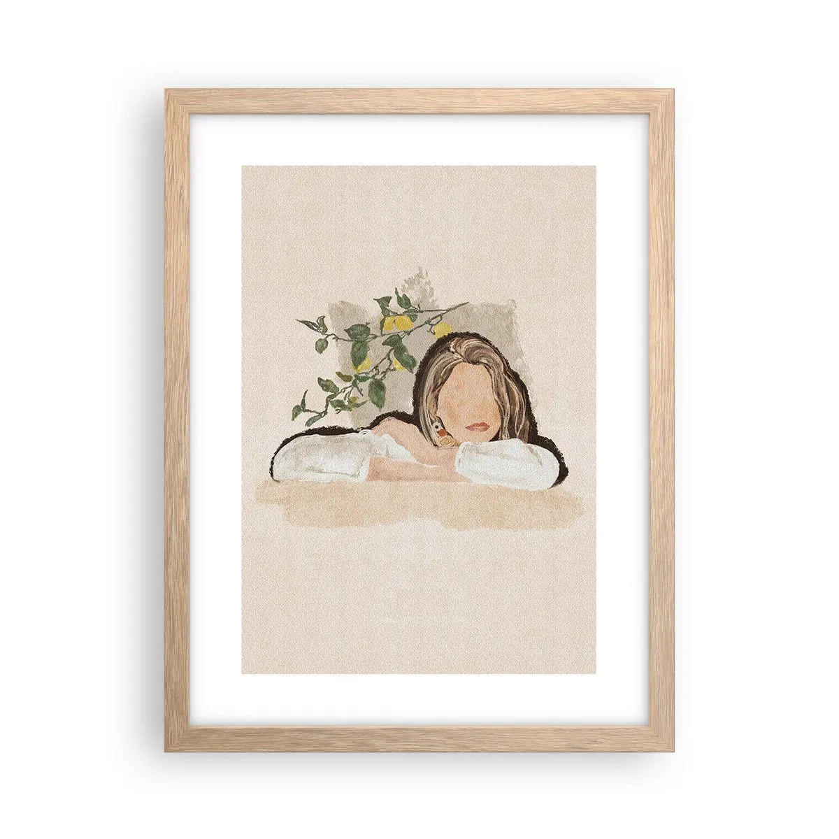 Póster en marco roble claro - La belleza del sur - 30x40 cm