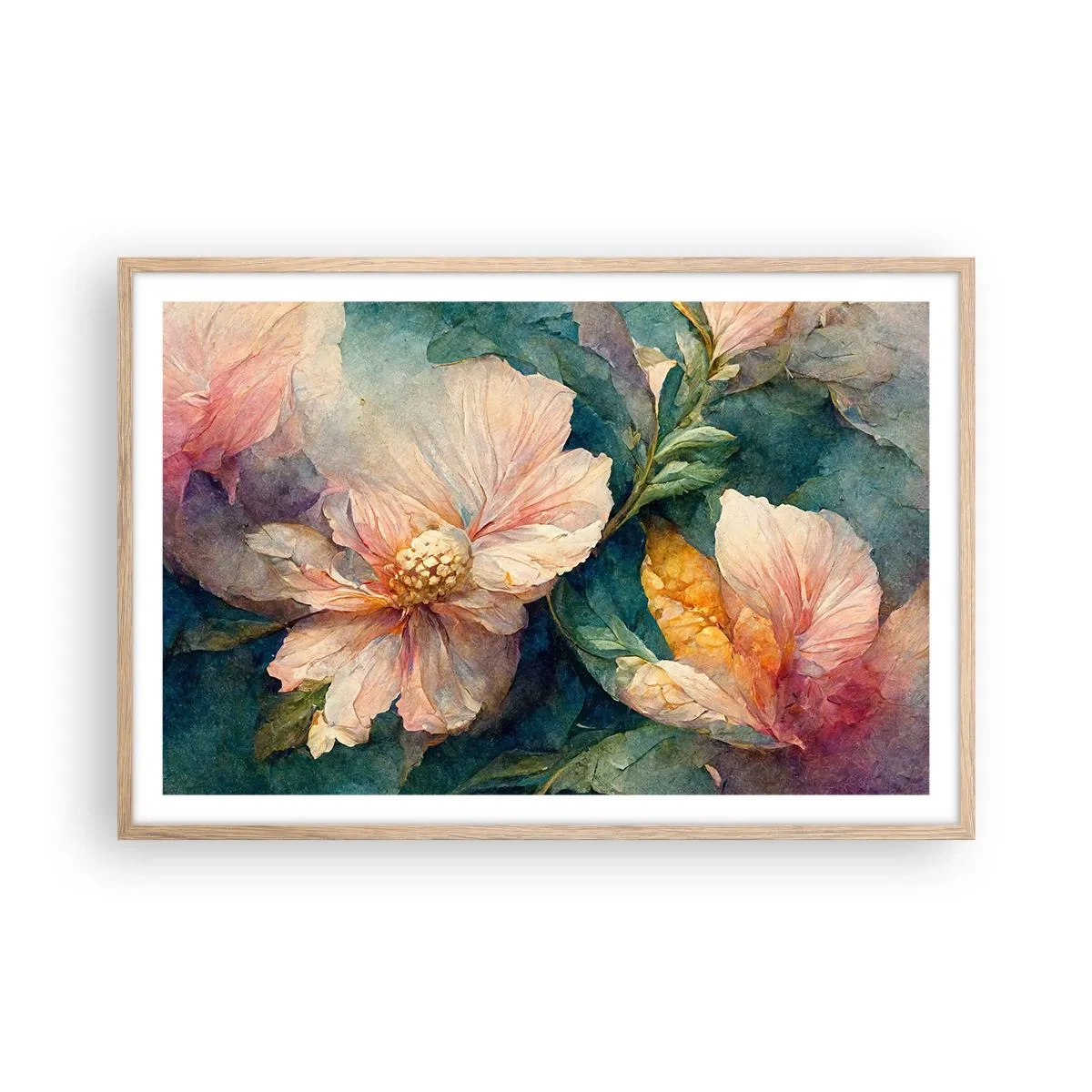 Póster en marco roble claro - La sutileza misma - 91x61 cm