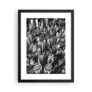 Póster en marco negro - Cada vez más alto - 30x40 cm