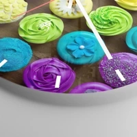 Esfera sin numeración, con rayas