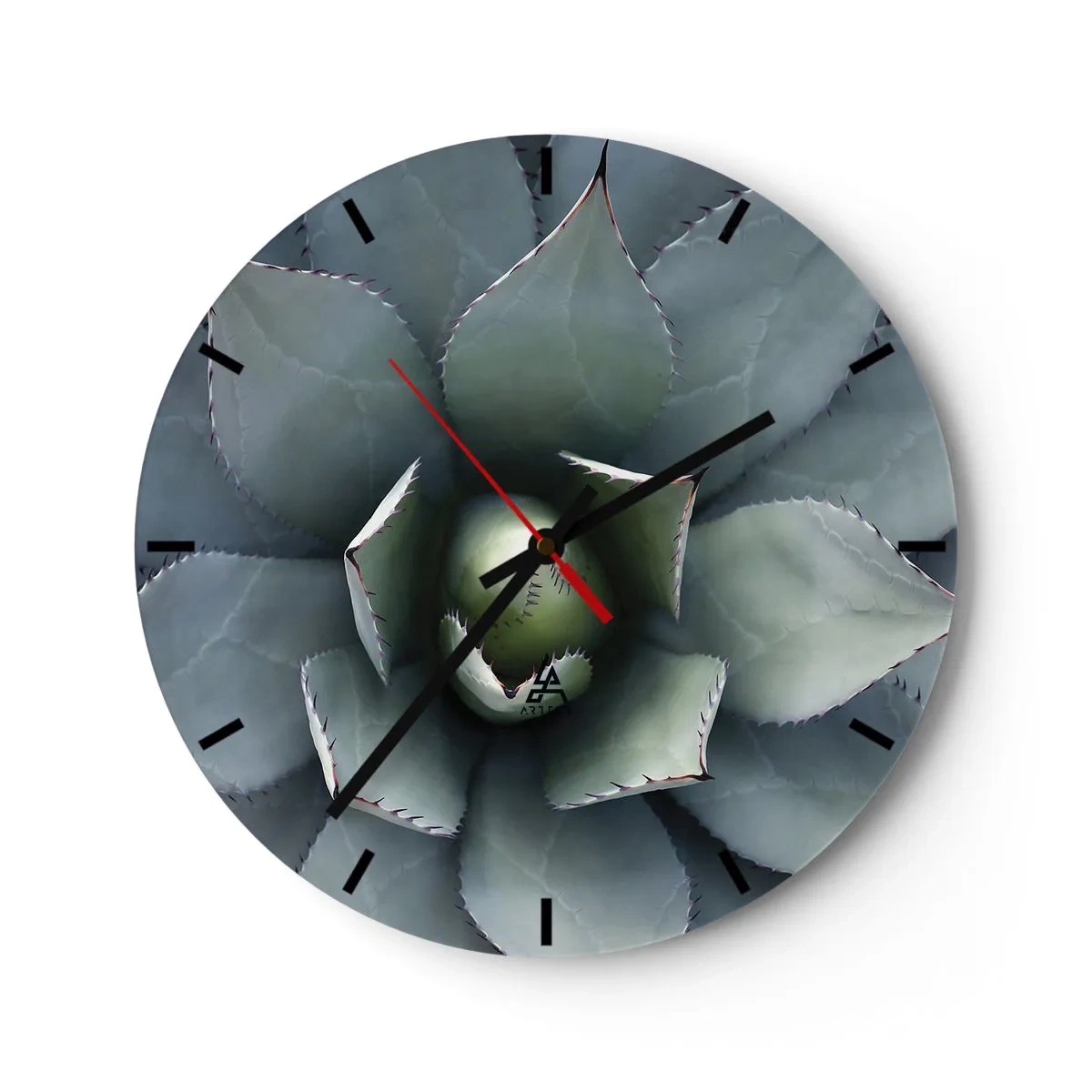 Reloj de pared - Reloj de vidrio - Perfección natural - 40x40 cm