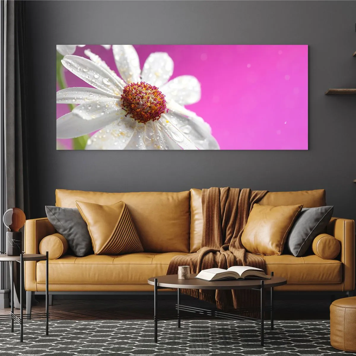 Cuadro sobre vidrio - Impresiones sobre Vidrio - Modesto en su belleza - 100x40 cm